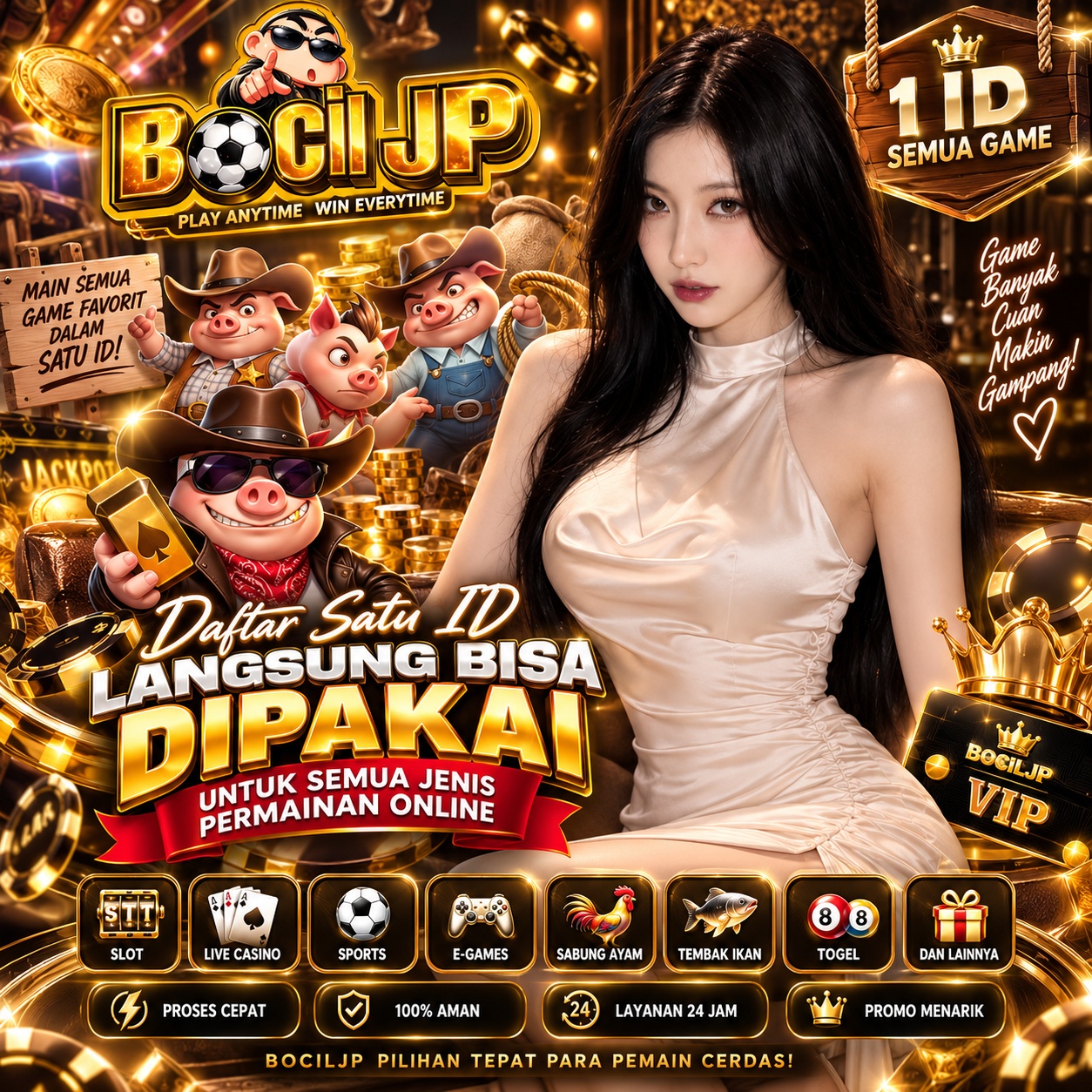 BOCILJP: Daftar Satu ID Langsung Bisa Dipakai untuk Semua Jenis Permainan Online - WooCommerce eCommerce